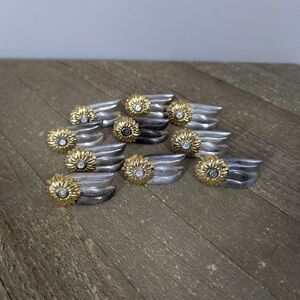 Vintage Oneida Sunflower Knife Rest / Holder — Silver-Plated Tableware Decor 10